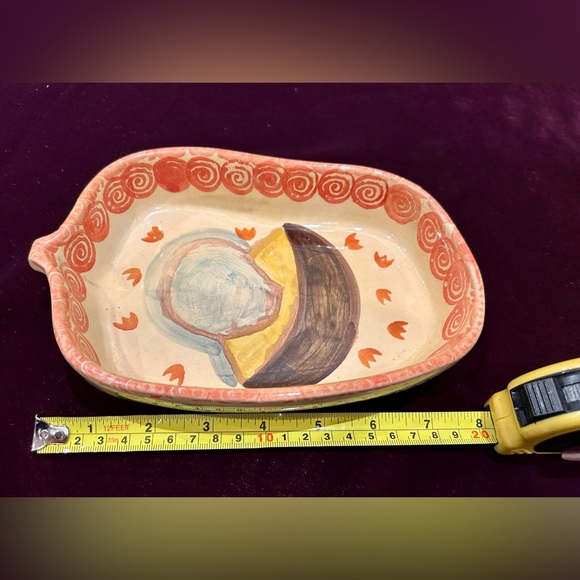 Italica Ars Hand Painted Italian Pottery Casserole Baking Dish Italy - Picture 2 of 5